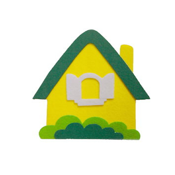 펠트환경재료(집/초록)